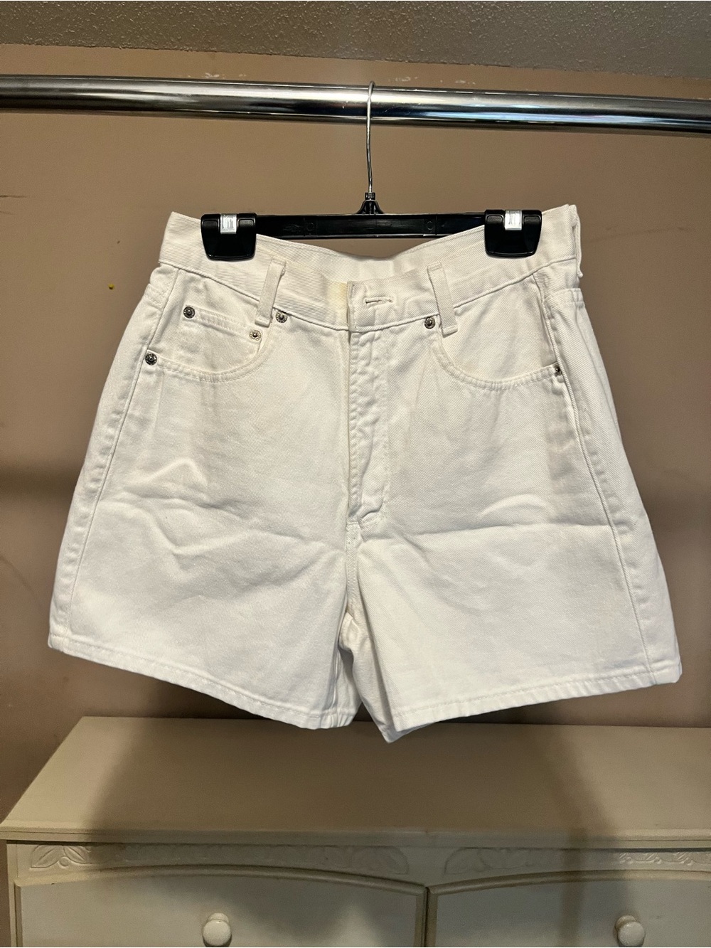 Women’s White Denim Shorts
